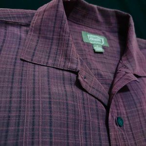 Foundry Mens Big & Tall Casual Short Sleeve Shirt- Button Up.Size -Large Tall